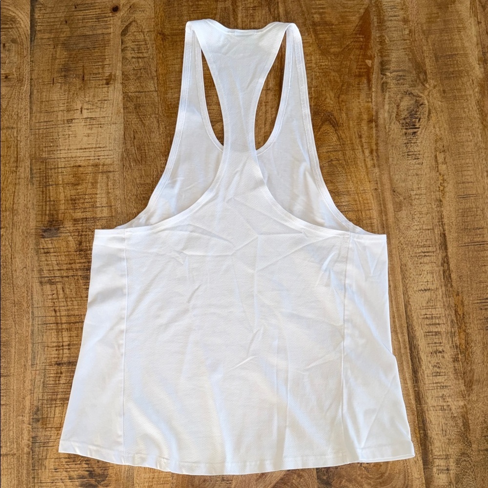 Gymshark White Racerback Tank Top - Picture 2 of 2